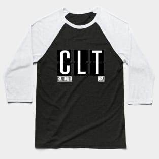 CLT- Charlotte NC Airport Code Souvenir or Gift Shirt Baseball T-Shirt